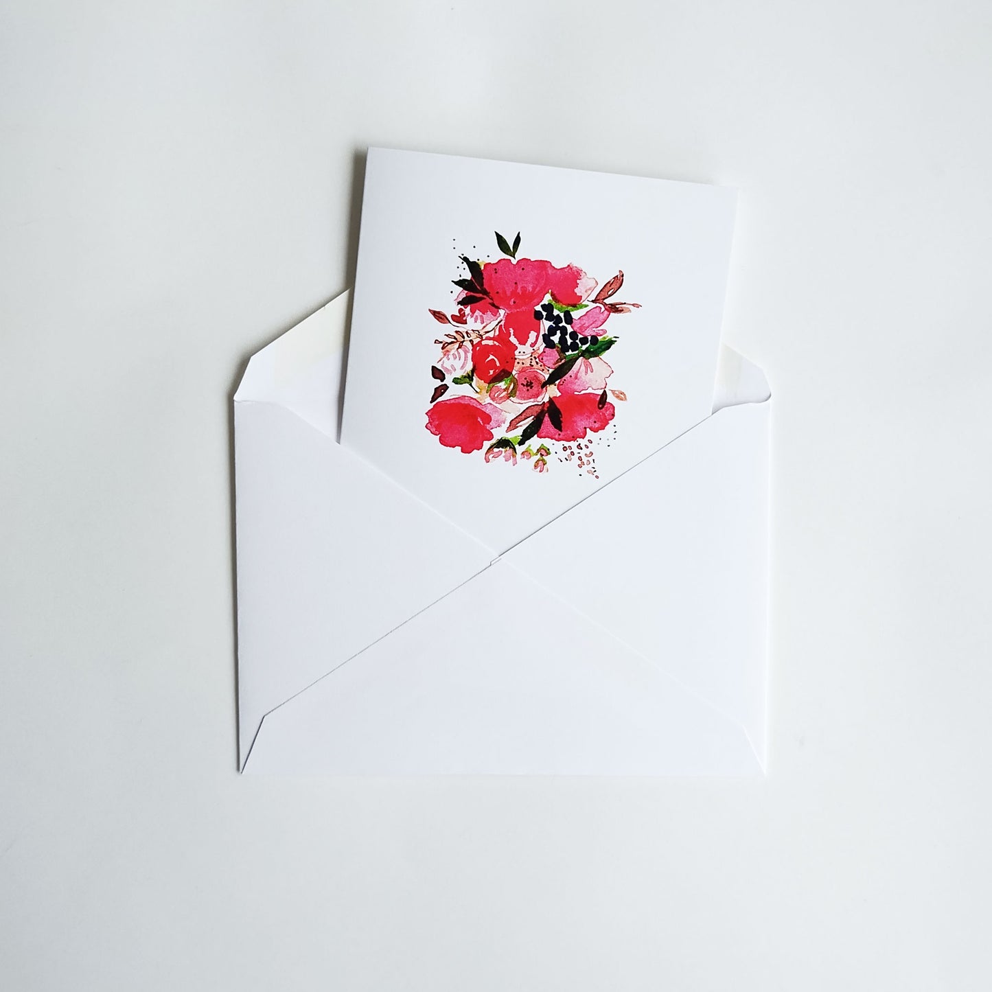 Five Patch Design Tiny Bouquet Blank Greeting Card