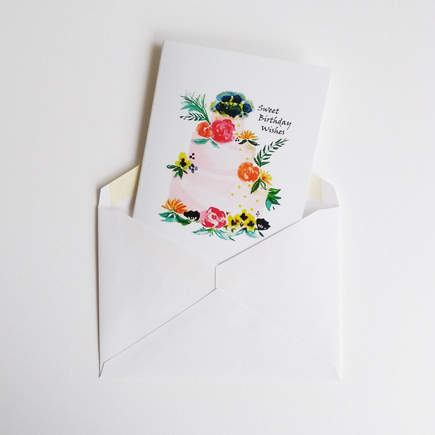 Botanical Cake Greeting Cards (Set of 6)