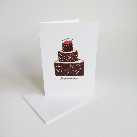 Five Patch Design For my Sweetie Cake Greeting Card