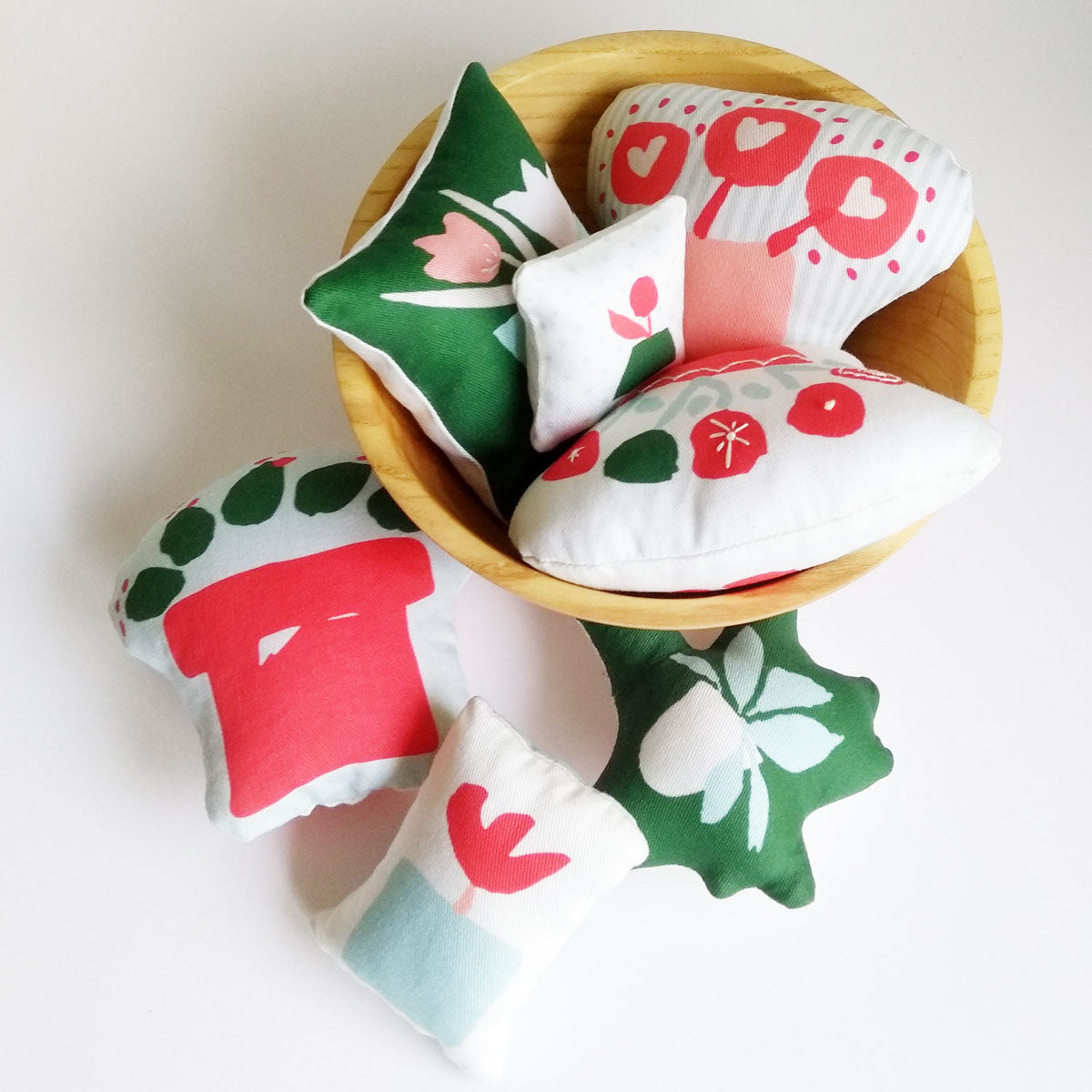 Five Patch Design Mini Pillows