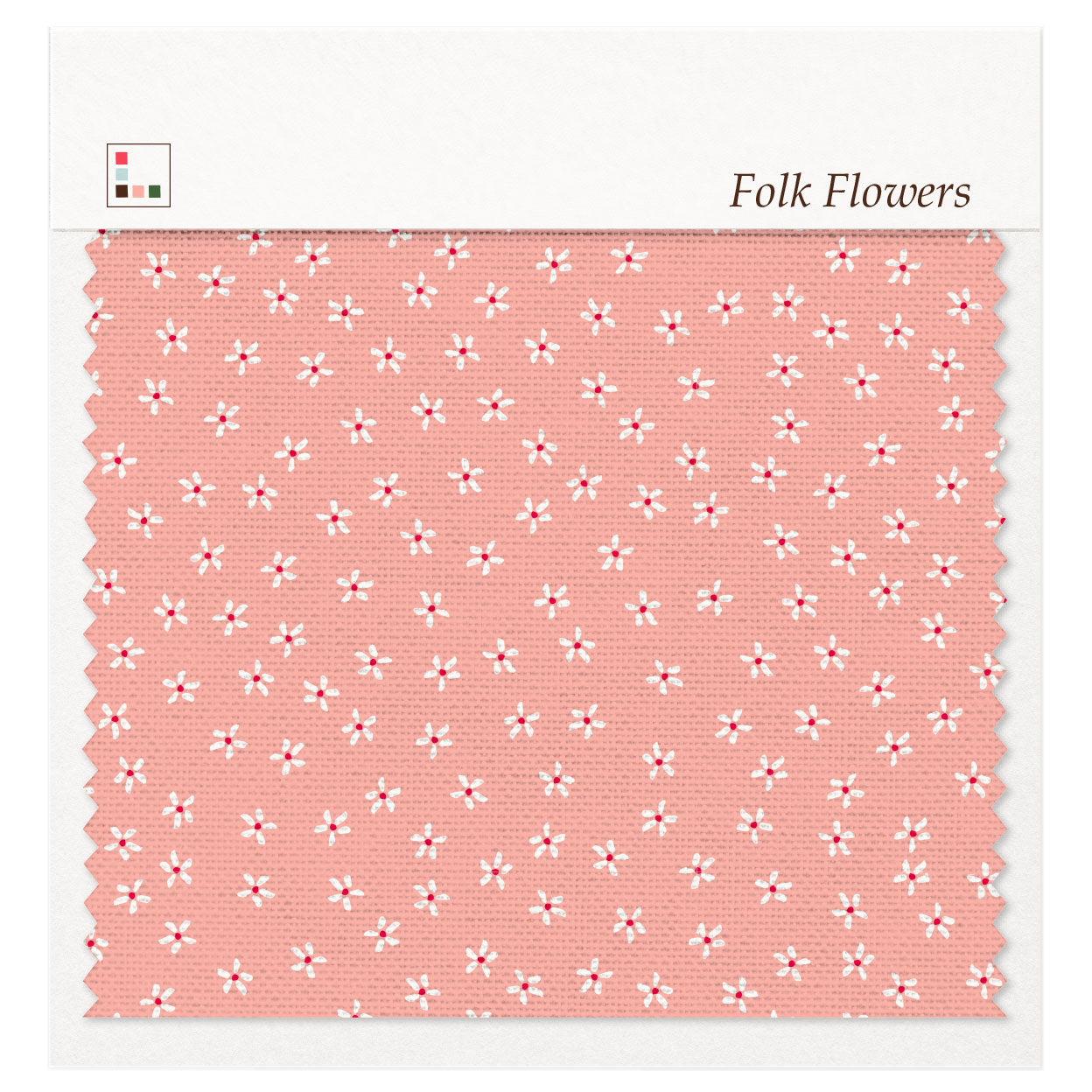 Five Patch Design Folk Flowers fabric swatch