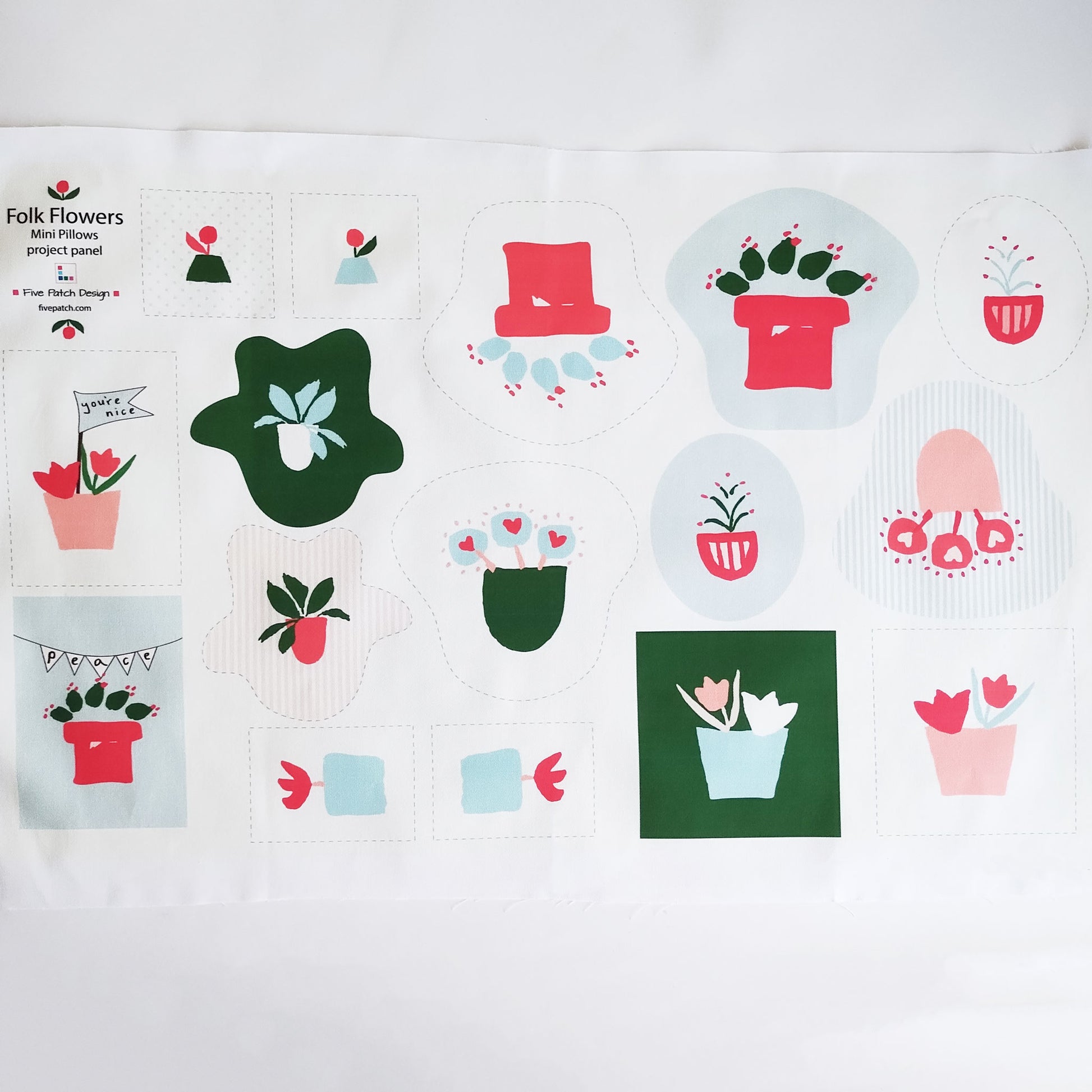 Five Patch Design Mini Pillow Project Panel
