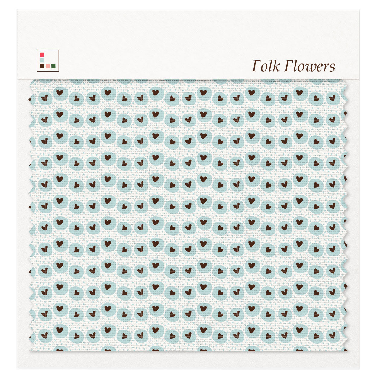 Five Patch Design Folk Flowers fabric swatch