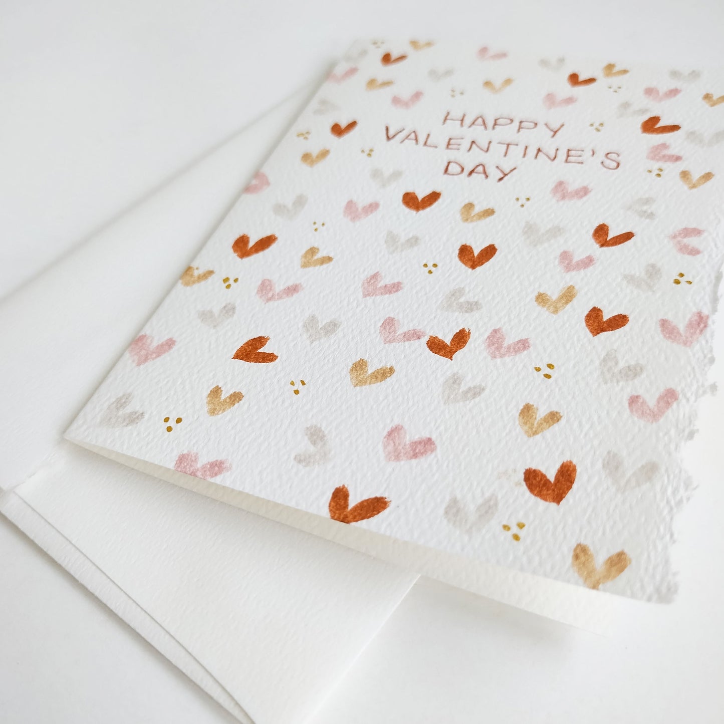 Five Patch Design Original Happy Valentine's Day Card and envelope