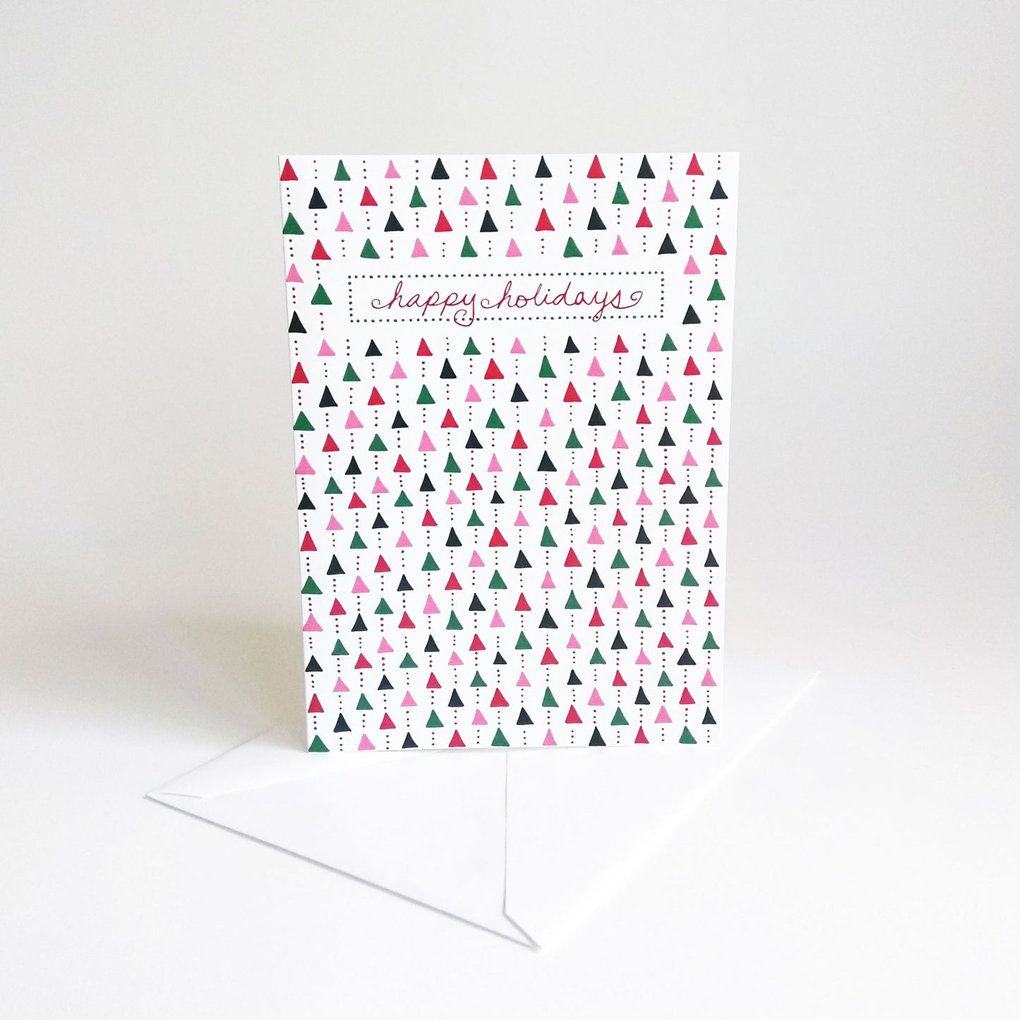 Five Patch Design Trees and Dots Happy Holiday Greeting Cards