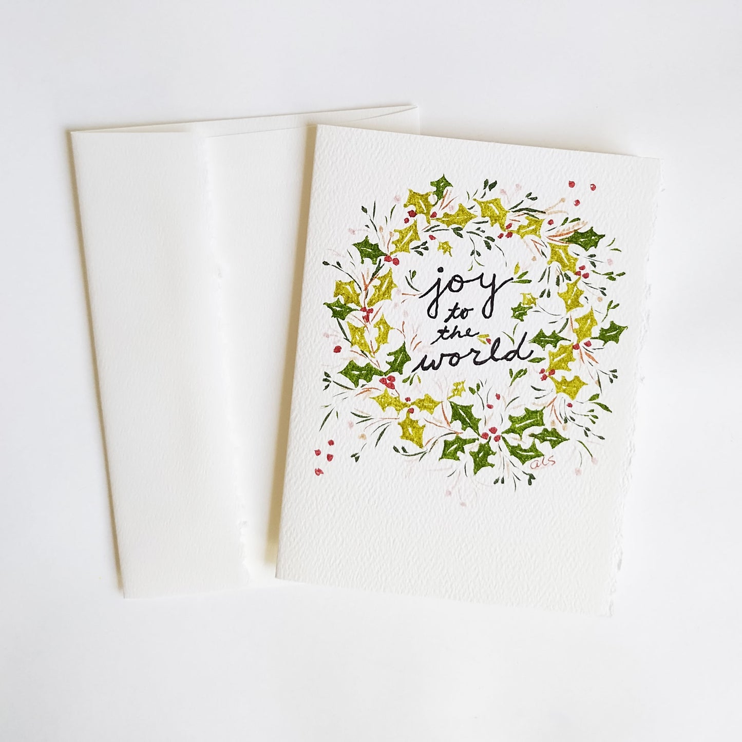 Five Patch Design Original Joy to the World Holiday Greeting Card with envelope