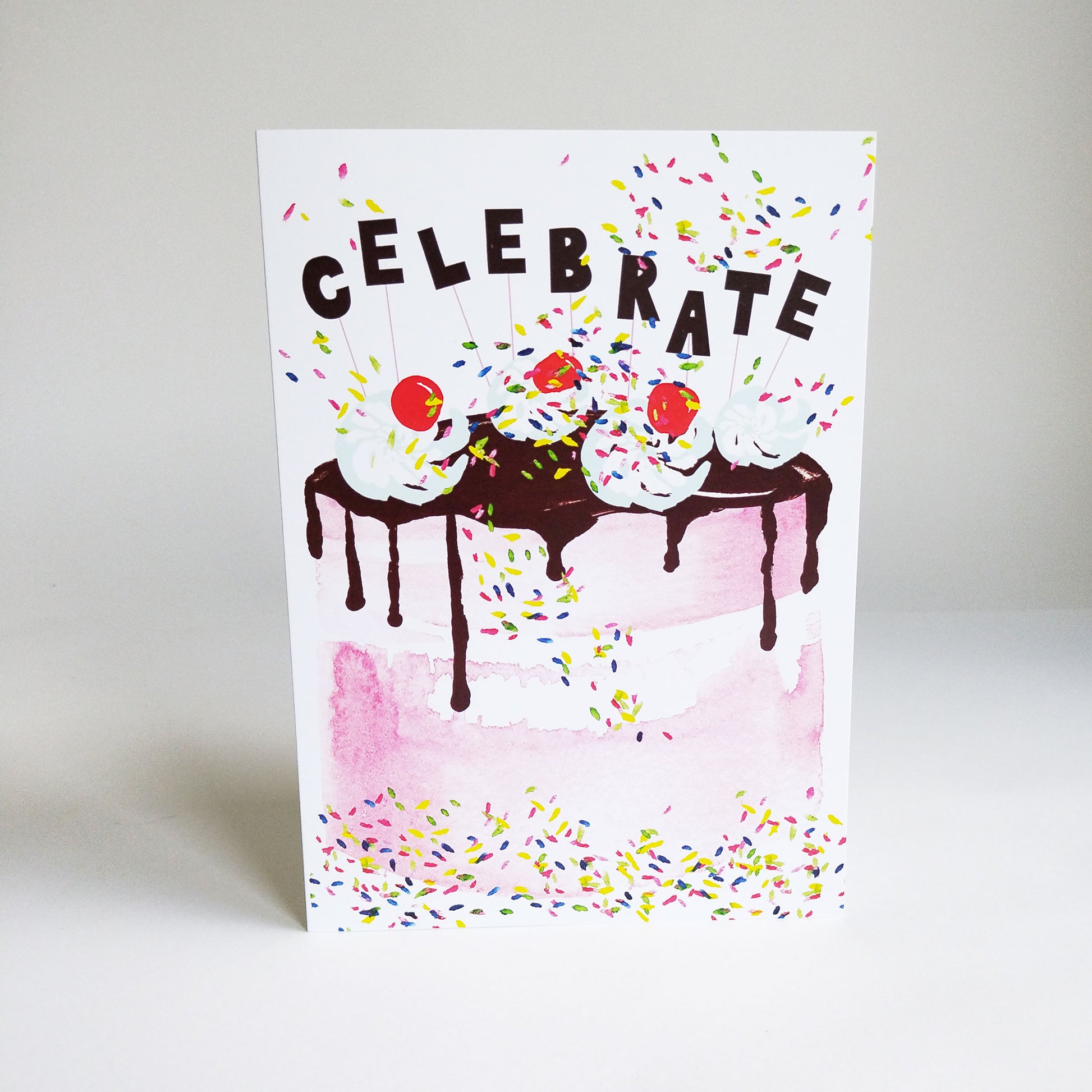 Five Patch Design Celebrate Neopolitan Cake Greeting Card