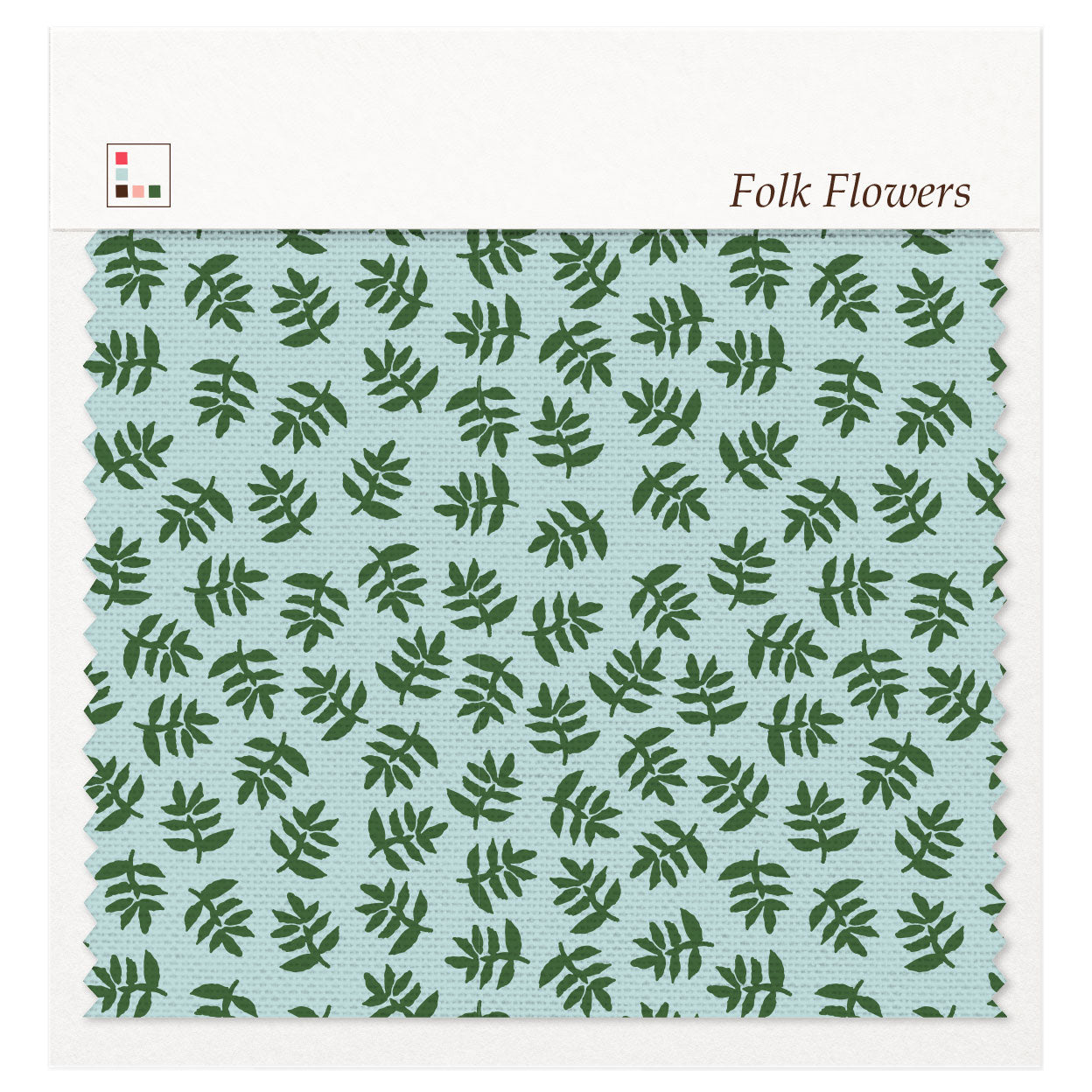Five Patch Design Folk Flowers fabric swatch
