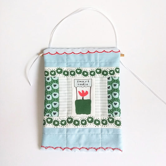 Smart Cookie Mini Wall Hanging in Sea Glass