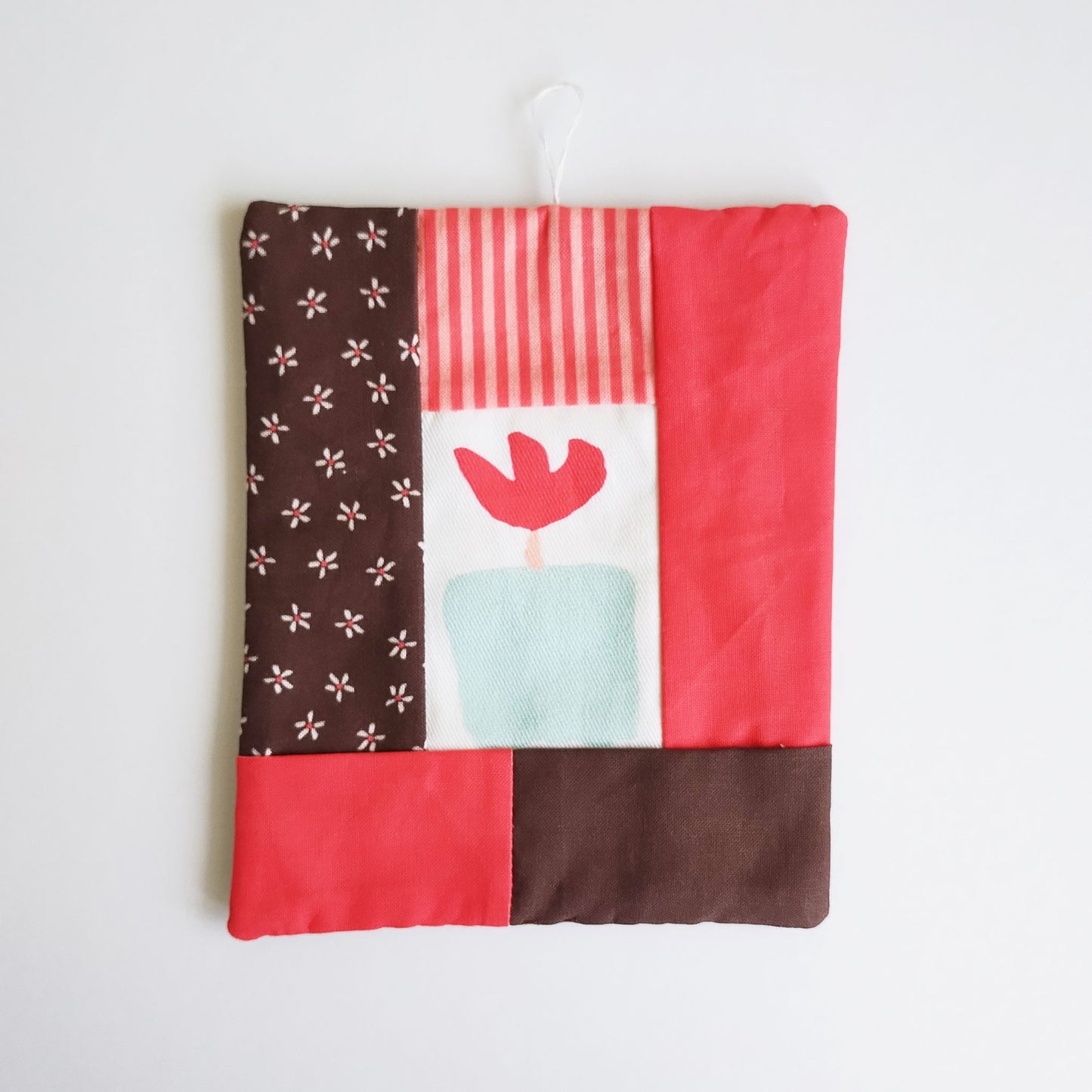 Smart Cookie Mini Wall Hanging in Green/Coral