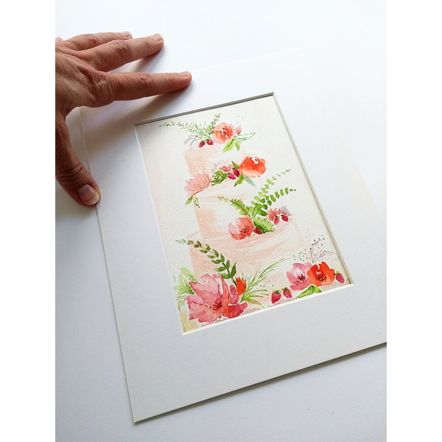 Five Patch Design Summer Picnic Botanical Cake Painting unframed