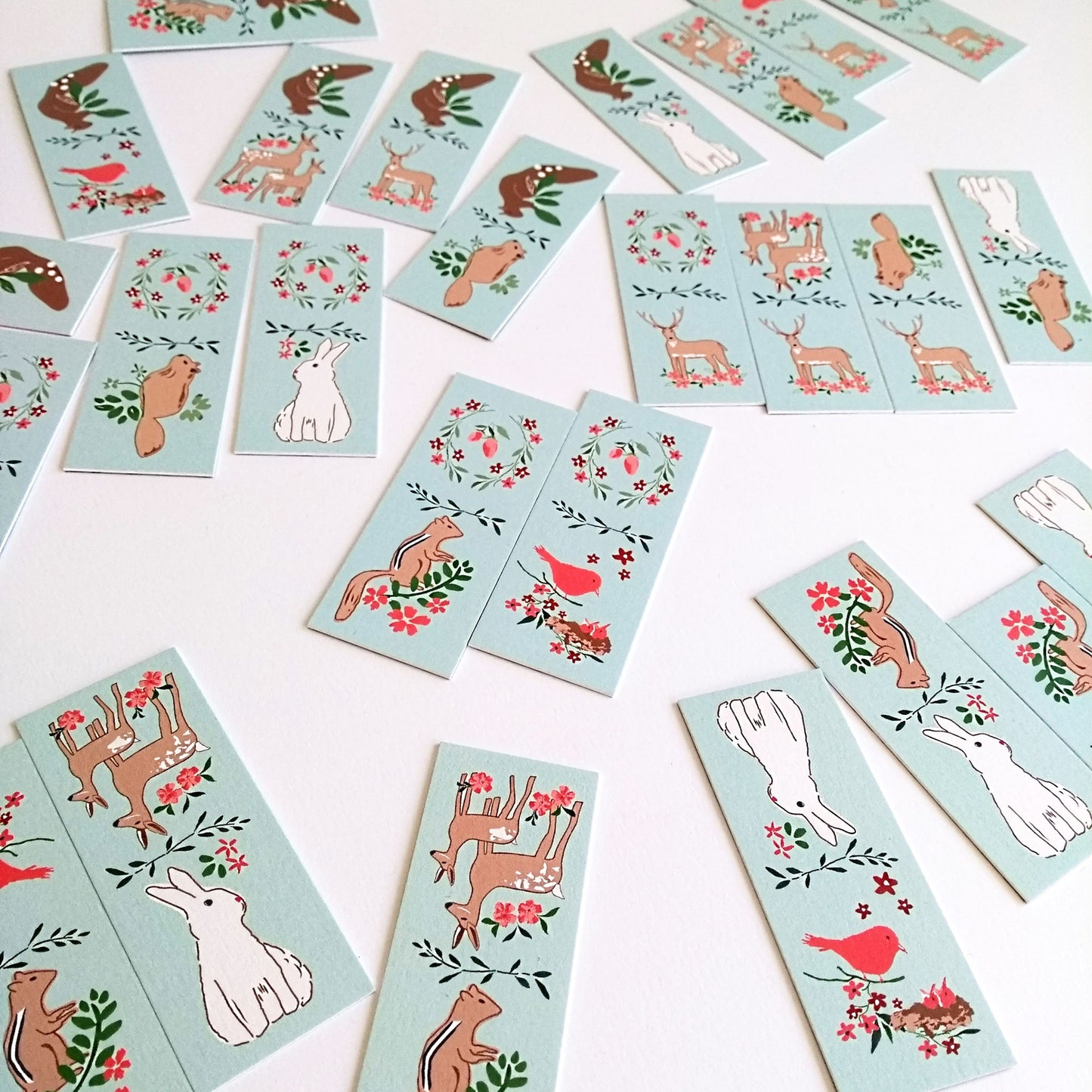Five Patch Design Woodland Friends Dominoes playing pieces