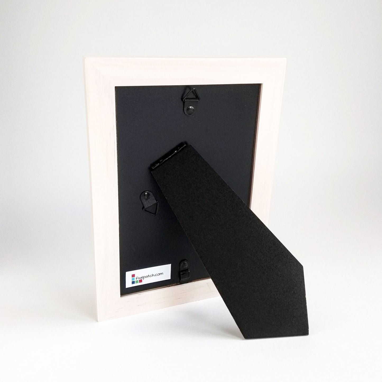 Five Patch Design Roses for Days Framed Botanical Cake Painting showing the back of the framed art