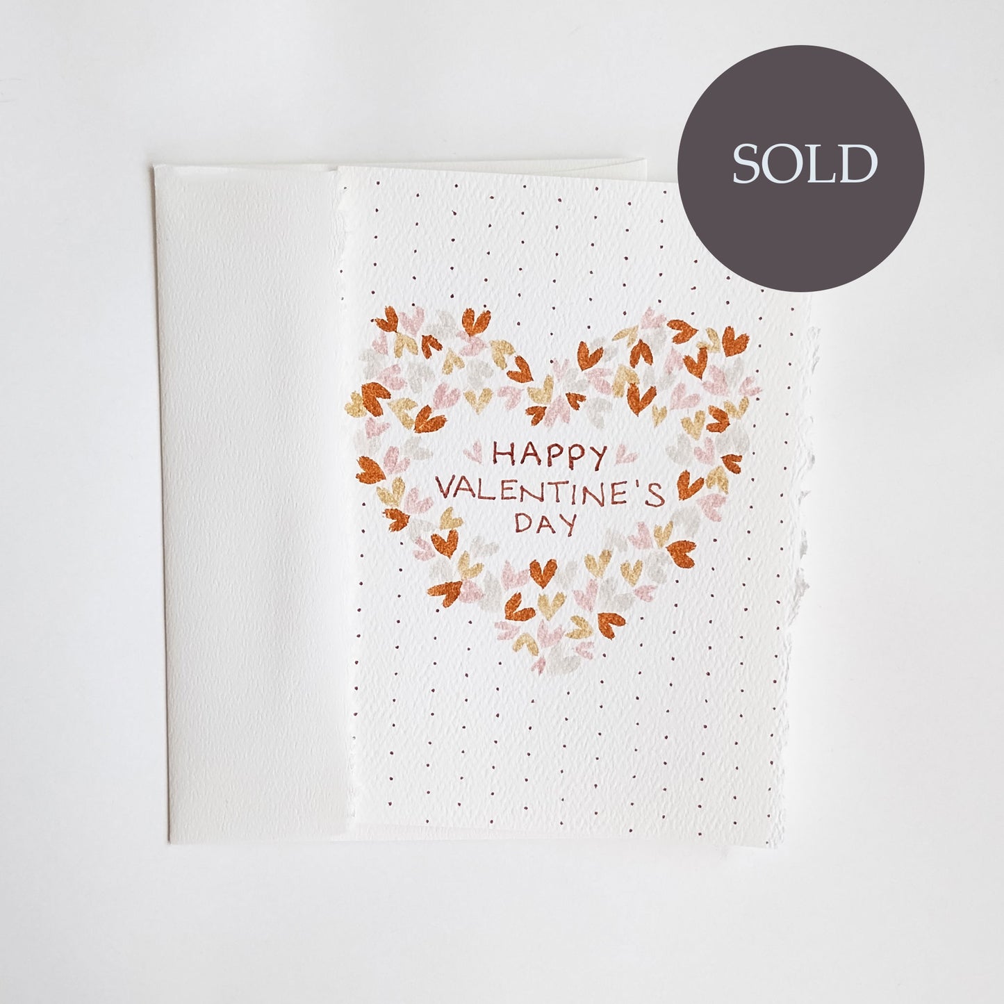 Five Patch Design Original Happy Valentine's Day Card and envelope