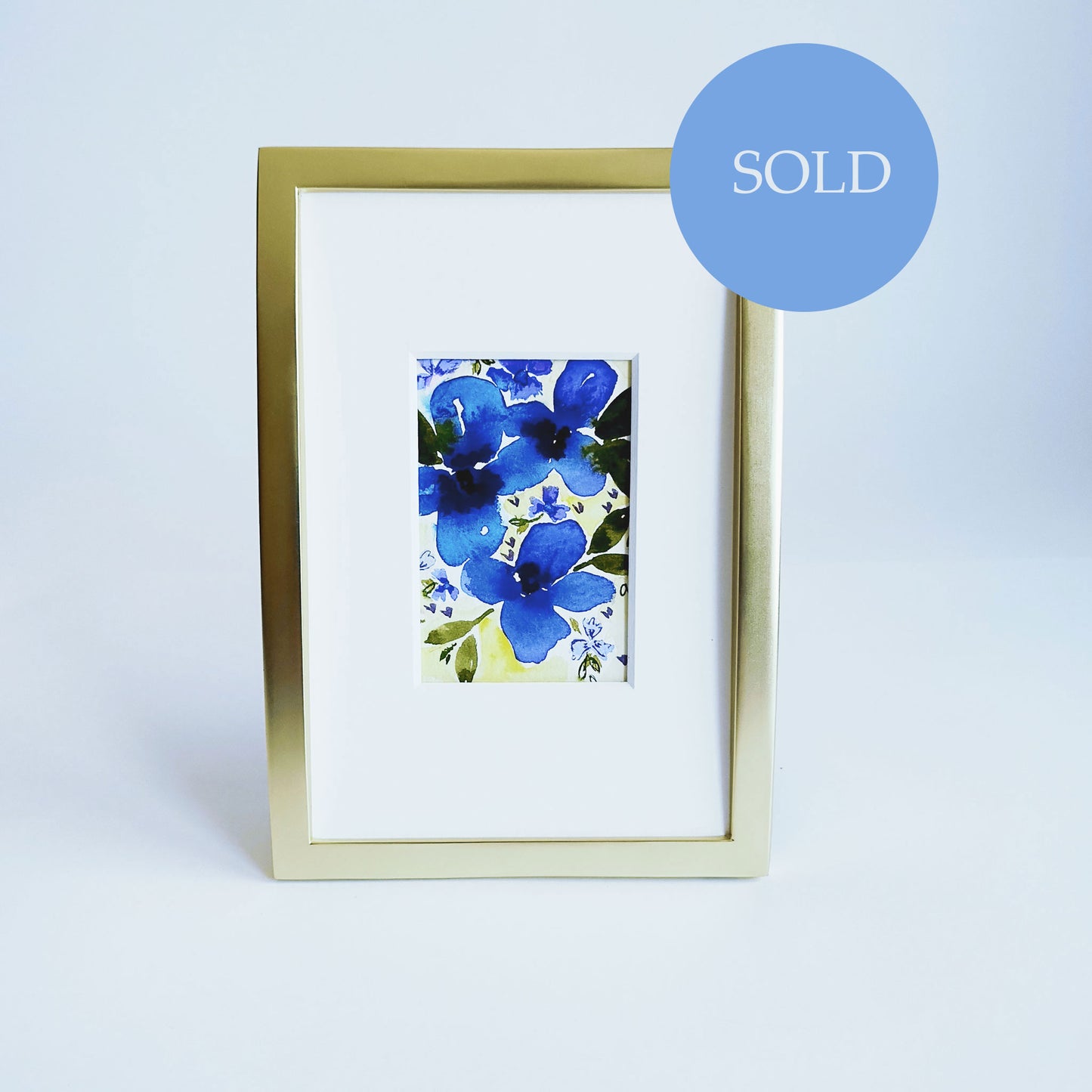 Five Patch Design Heart's Ease collection original watercolor painting