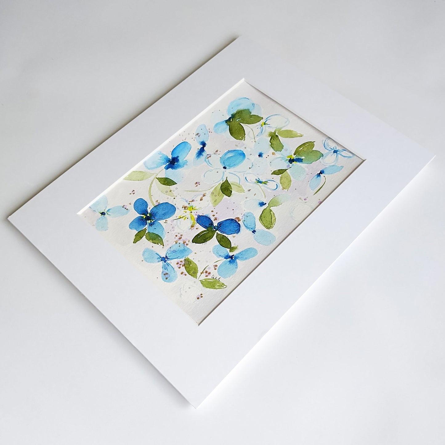 Five Patch Design Heart's Ease collection original watercolor painting