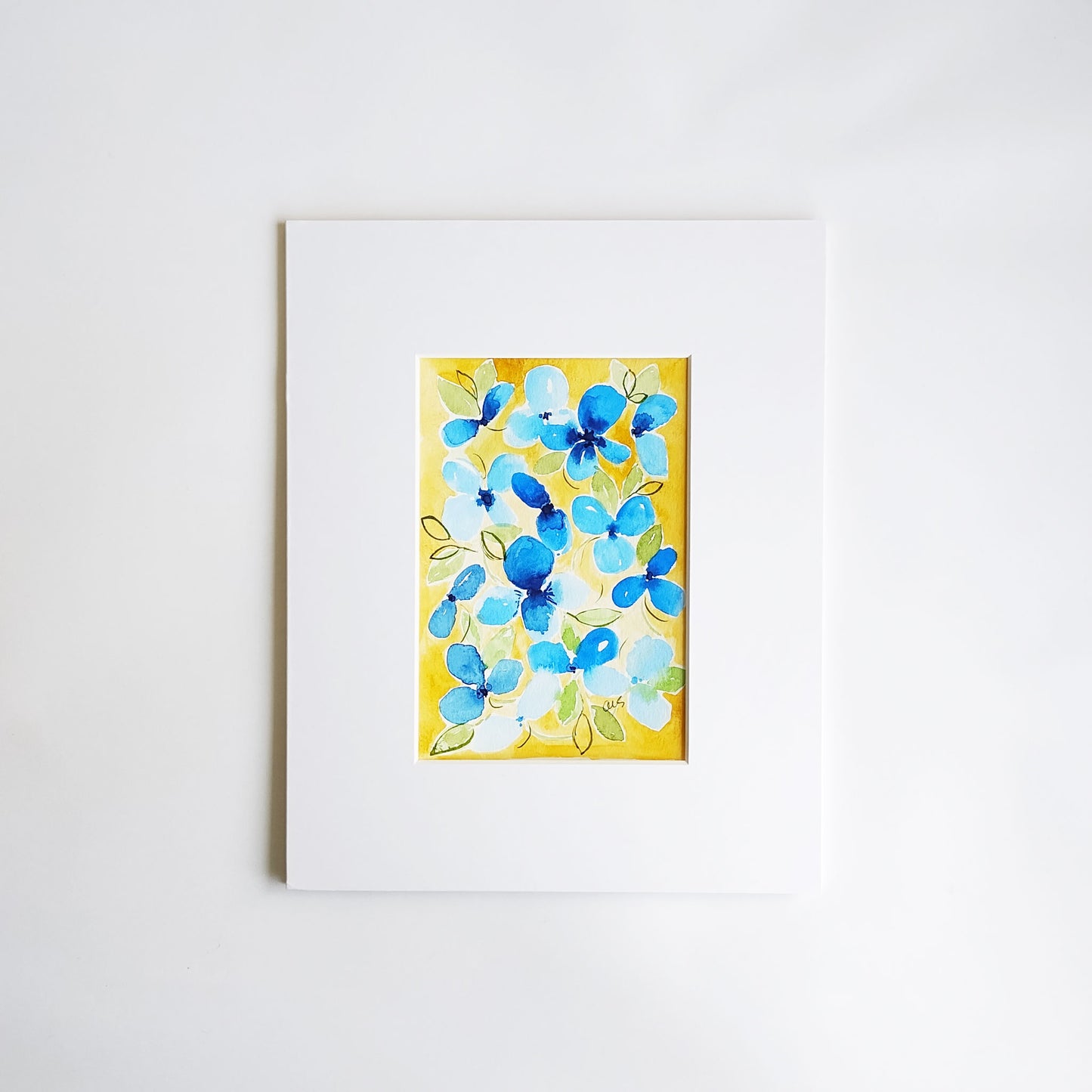 Five Patch Design Heart's Ease collection original watercolor painting