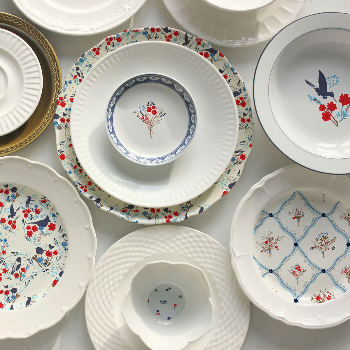 Five Patch Design floral ceramics set
