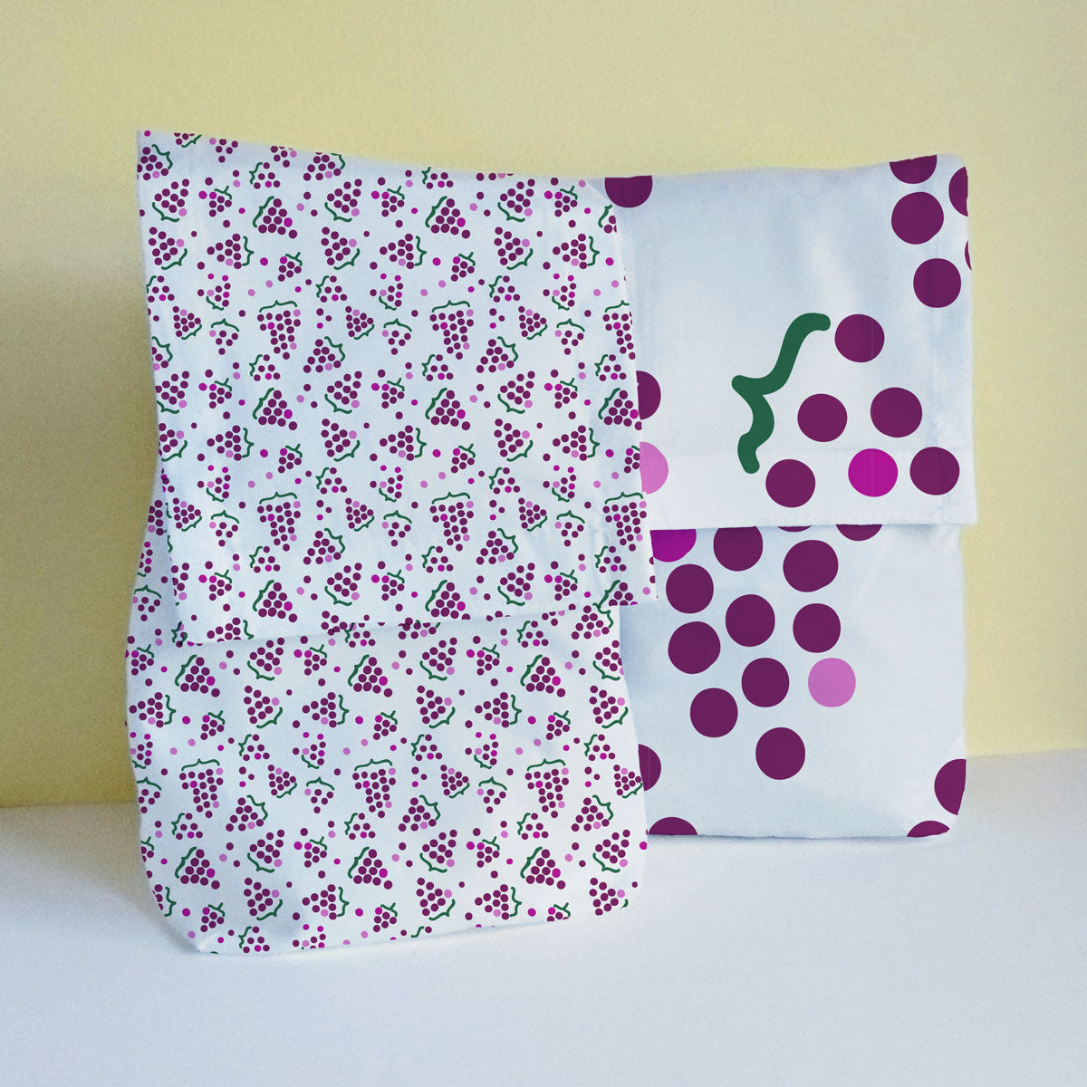 Five Patch Design grapes lunch bags