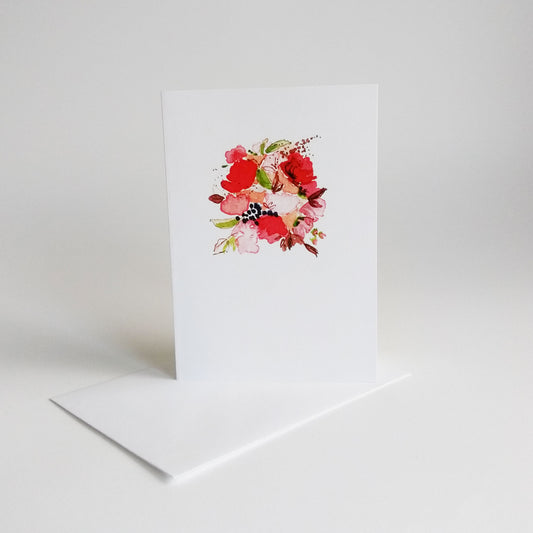 Five Patch Design Tiny Bouquet Blank Greeting Card