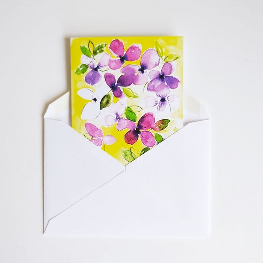 Five Patch Design floral greeting card with envelope