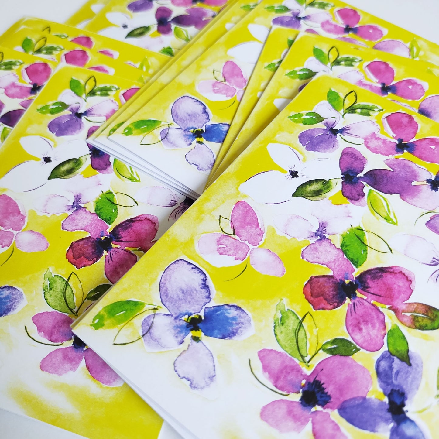 Five Patch Design stack of floral greeting cards
