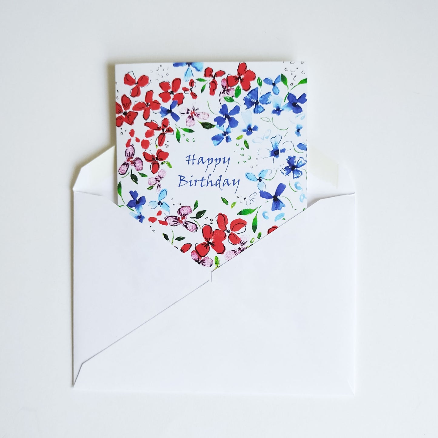 Five Patch Design floral greeting card with envelope