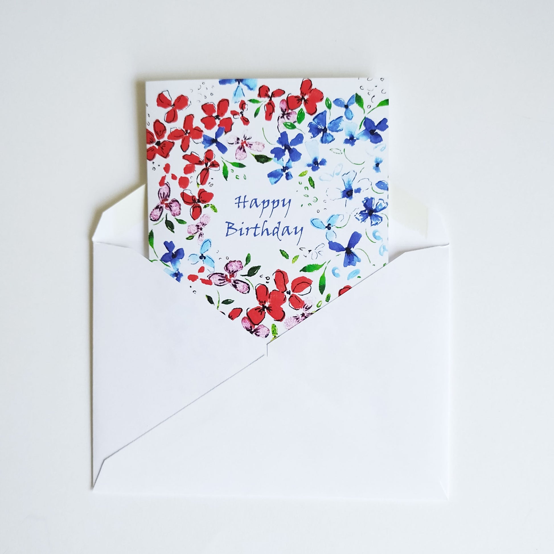 Five Patch Design floral greeting card with envelope