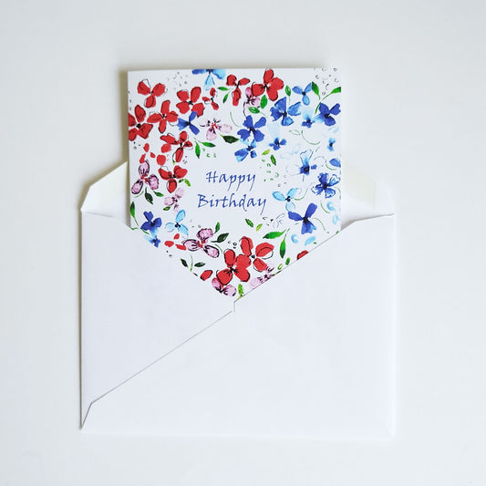Five Patch Design floral greeting card with envelope