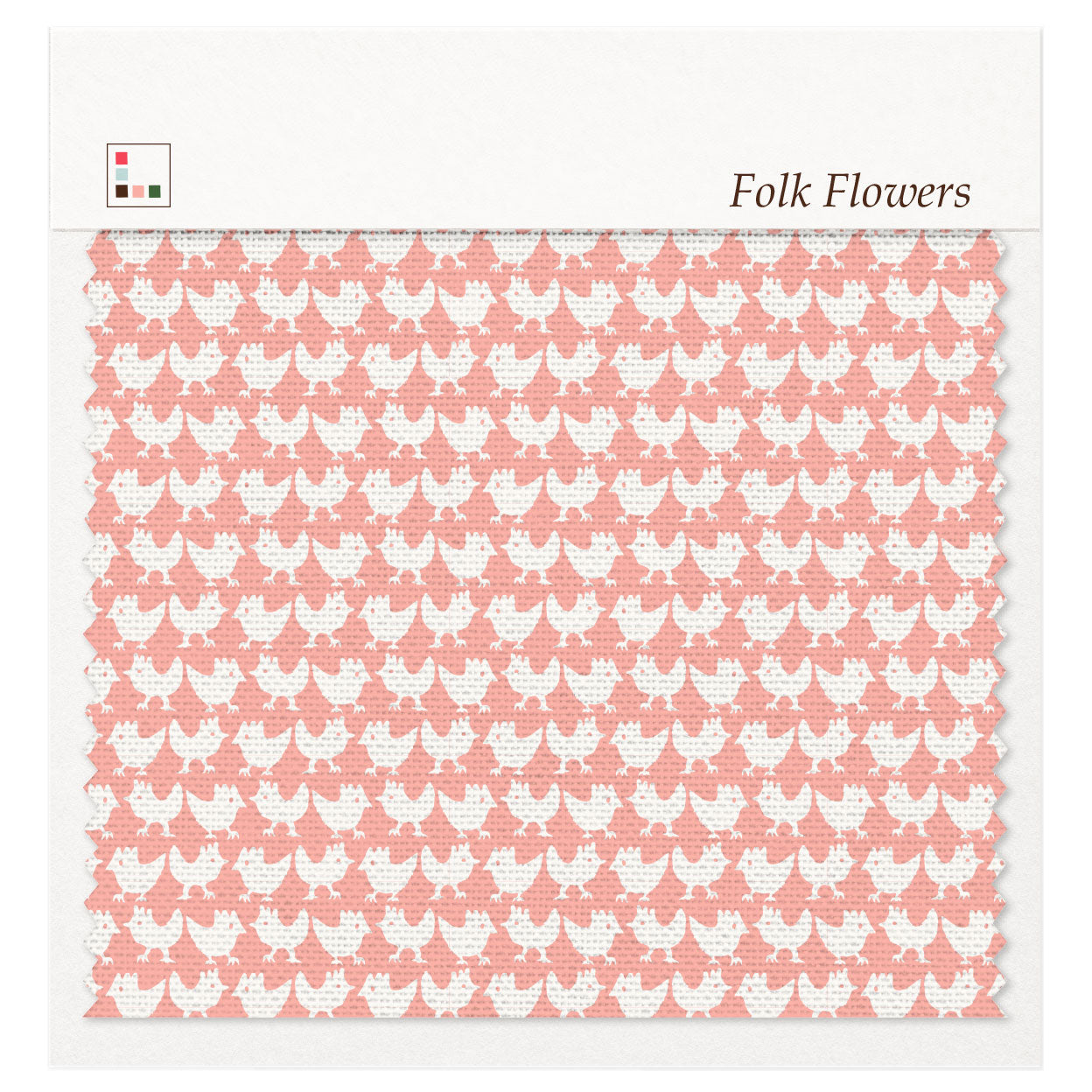 Five Patch Design Folk Flowers fabric swatch