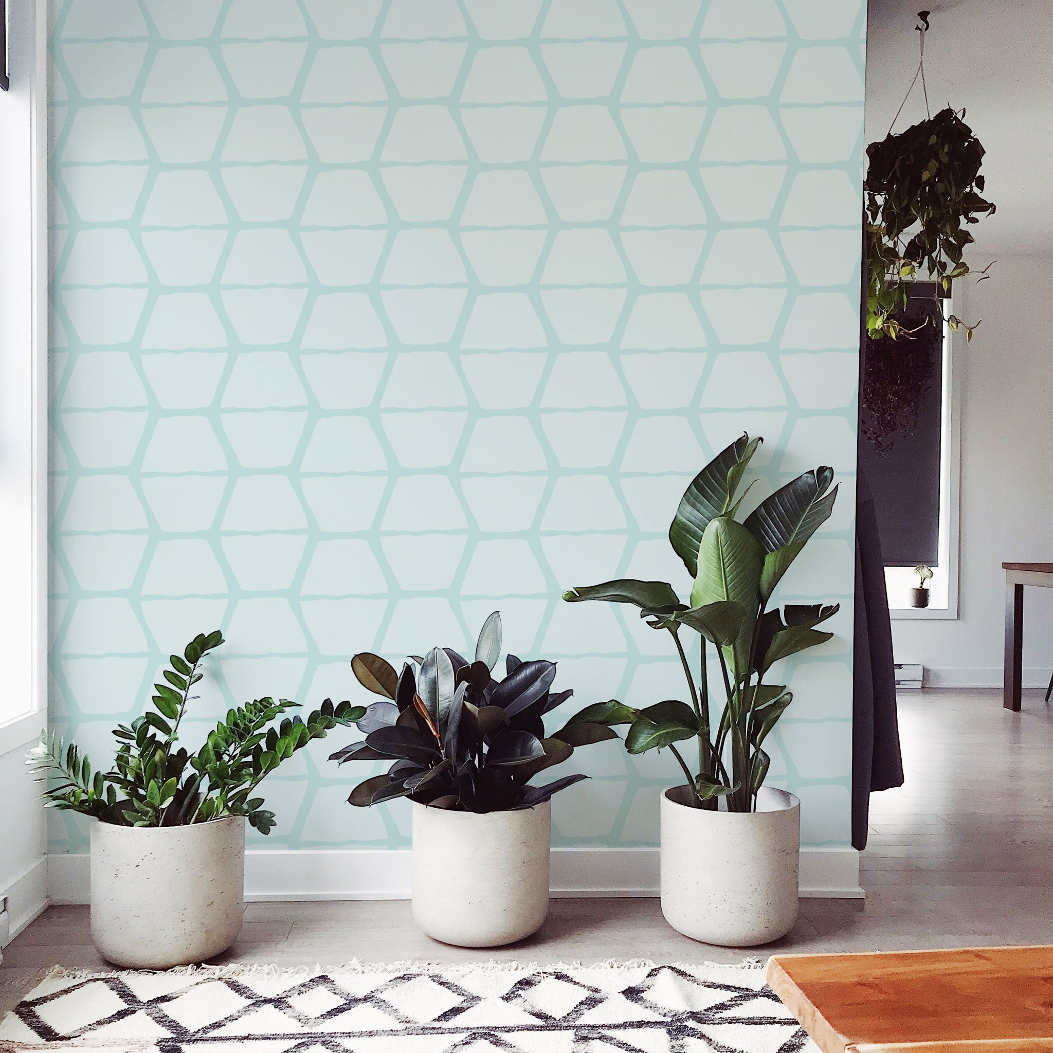 Five Patch Design Folk Planters Wallpaper