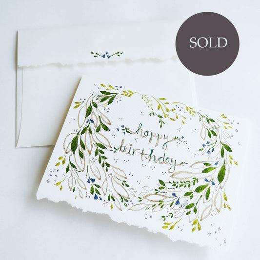 Five Patch Design Original Happy Birthday Card with envelope