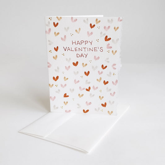 Five Patch Design Original Happy Valentine's Day Card and envelope