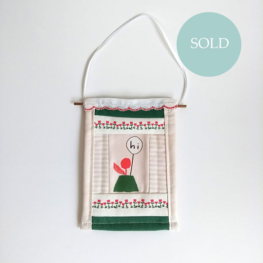 "Hi" Mini Wall Hanging