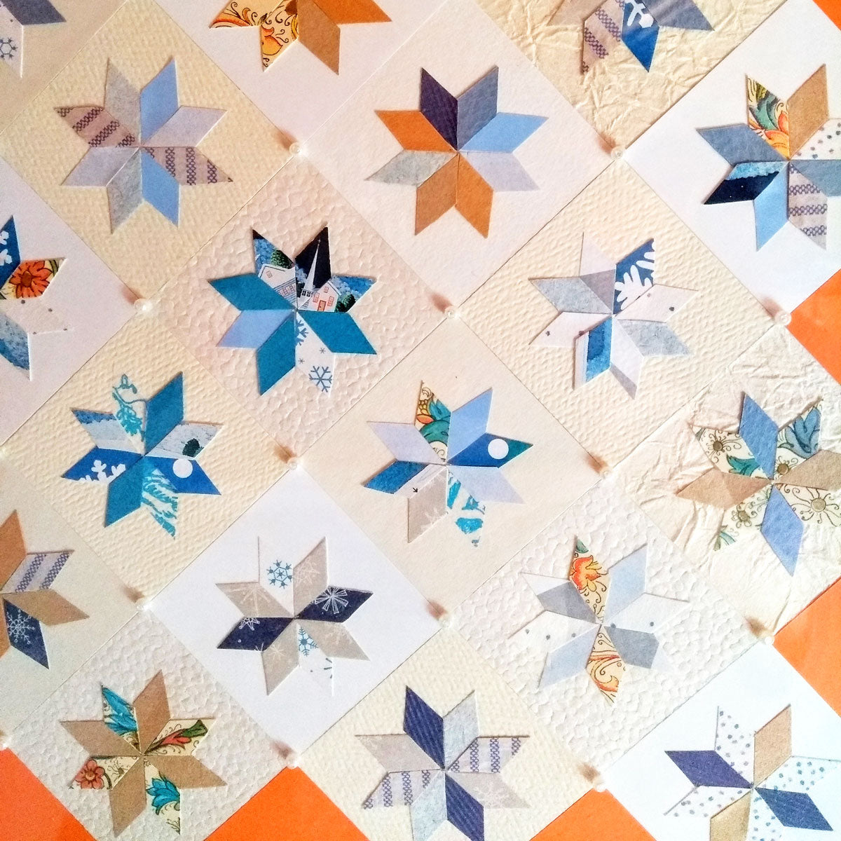 Five Patch Design Paper Quilt
