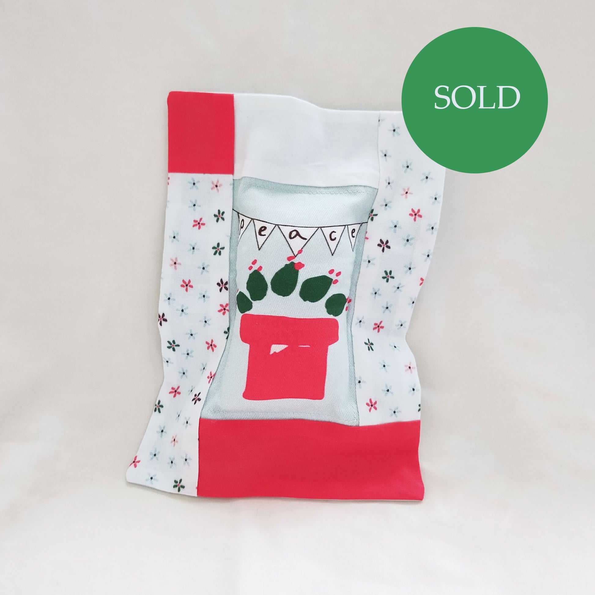 Five Patch Design Mini Pillow