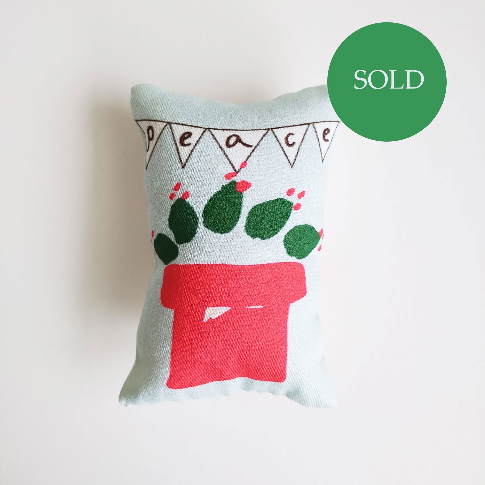 Five Patch Design Mini Pillow
