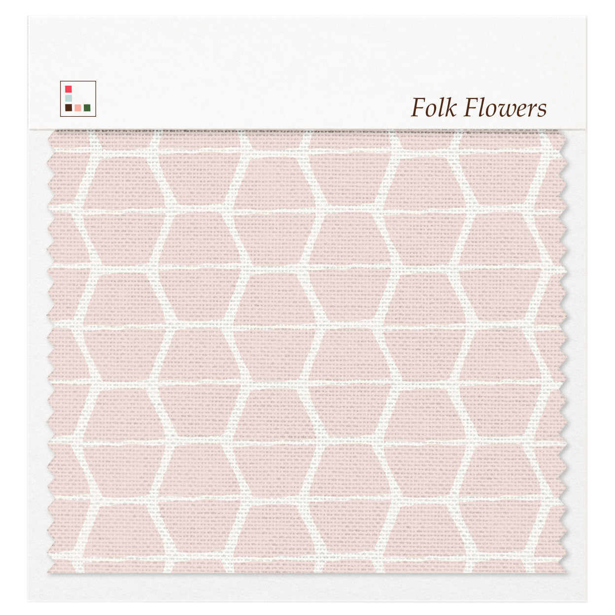Five Patch Design Folk Flowers fabric swatch