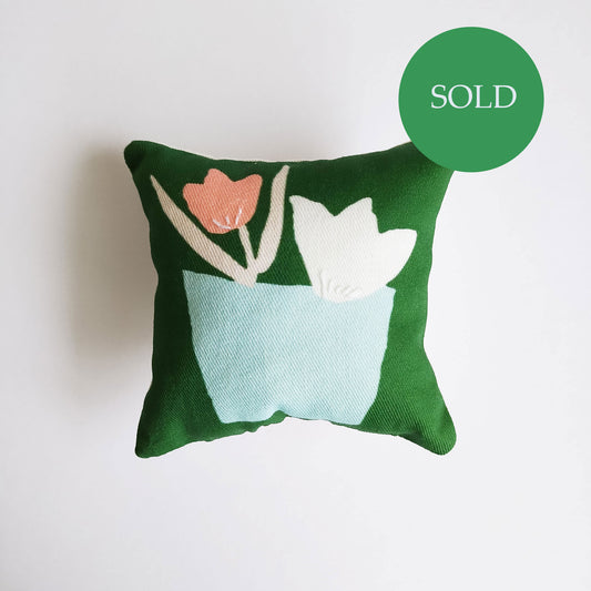 Five Patch Design Mini Pillow