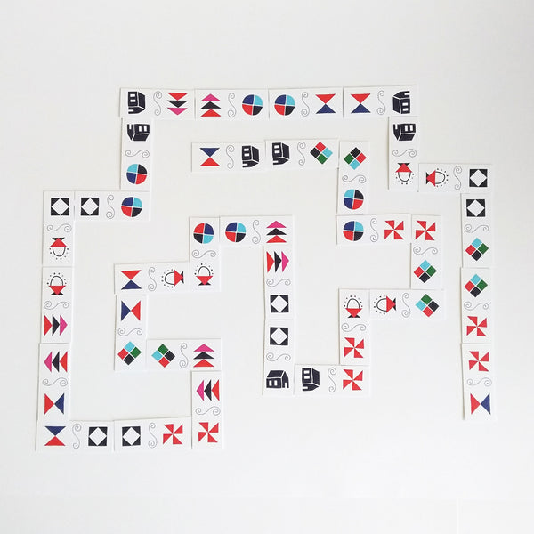 Five Patch Design Quilted Dominoes game
