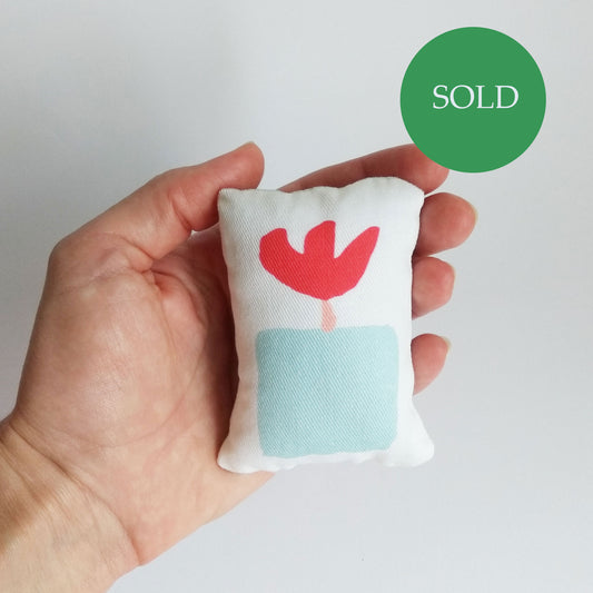 Five Patch Design Mini Pillow