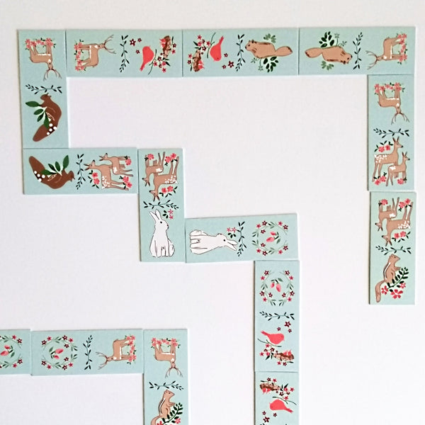Five Patch Design Woodland Friends Dominoes game