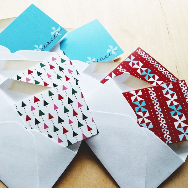 Five Patch Design Holiday gift enclosures