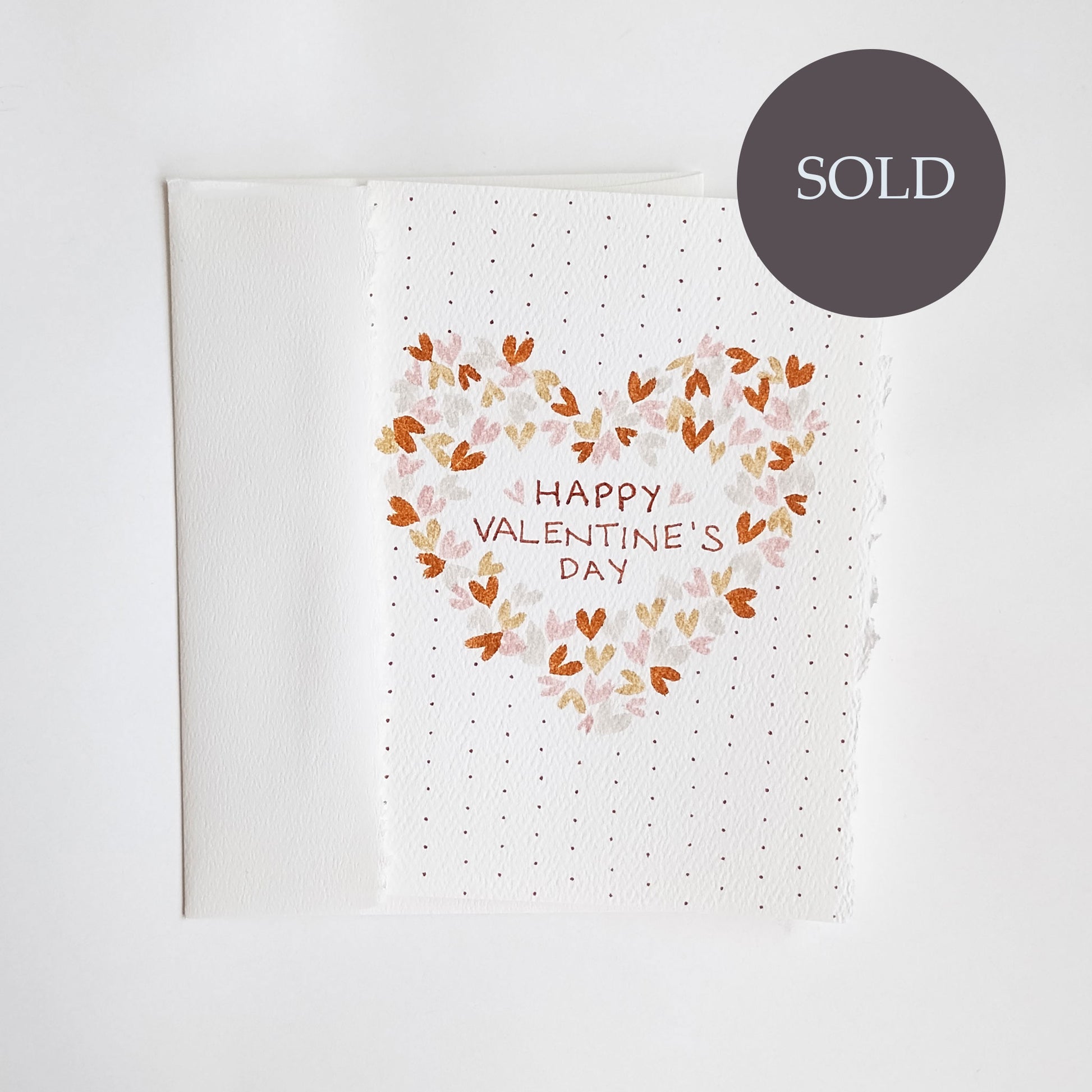 Five Patch Design Original Happy Valentine's Day Card and envelope