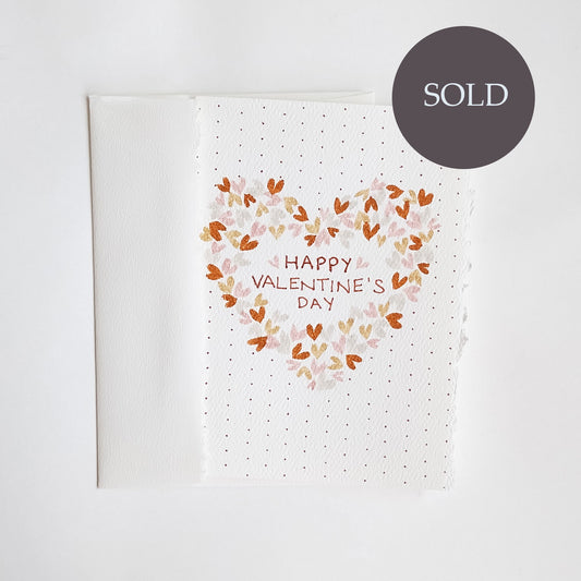 Five Patch Design Original Happy Valentine's Day Card and envelope