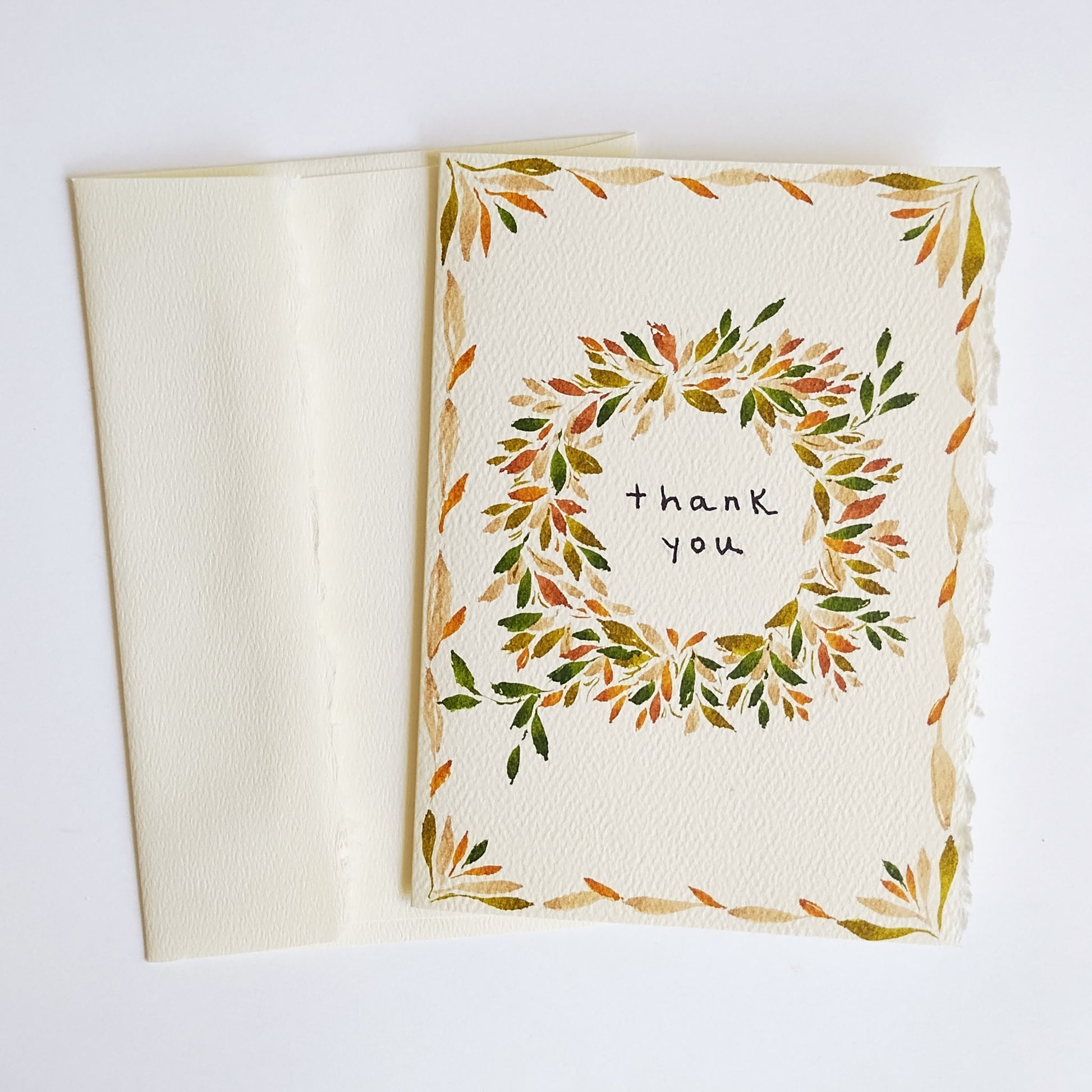 Five Patch Design Original Thank You Greeting Card with envelope