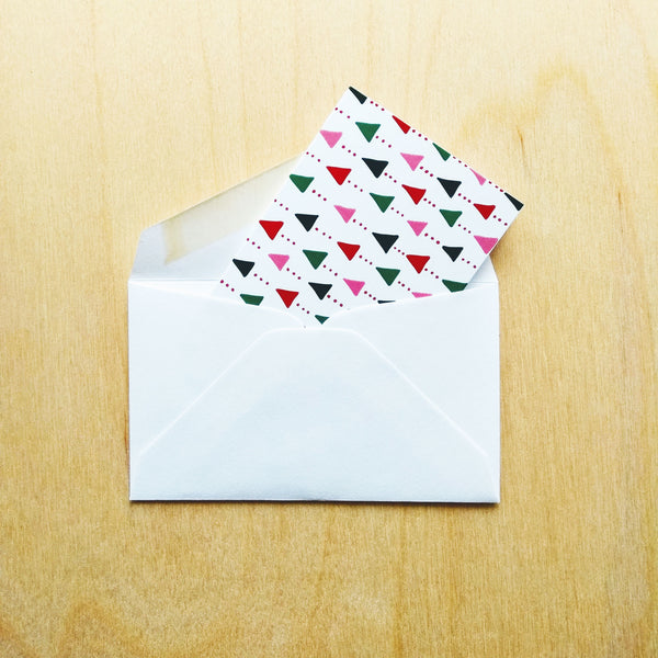 Five Patch Design holiday gift enclosure with envelope