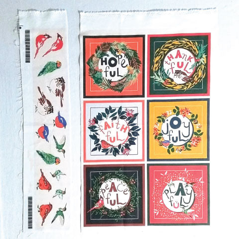 Five Patch Design Bountiful Autumn fat quarter project panel